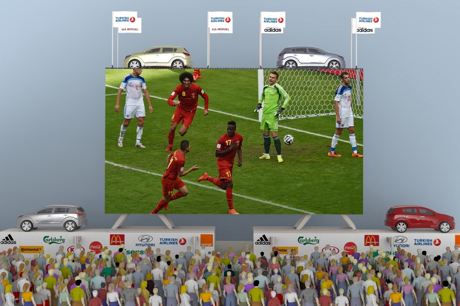 HD*LedShine vous fournit le plus grand écran de Belgique pour l’Euro de football