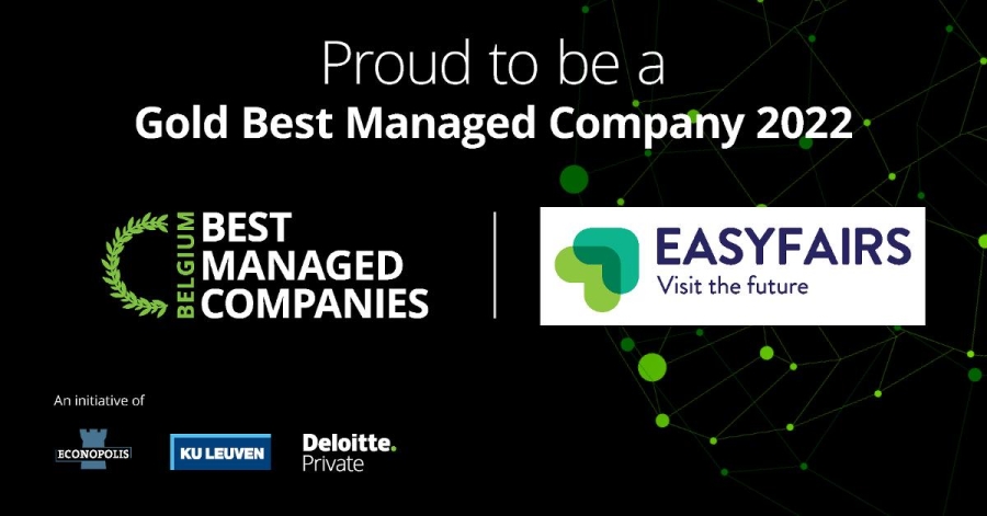 Easyfairs behaalt gouden label als Best Managed Companies
