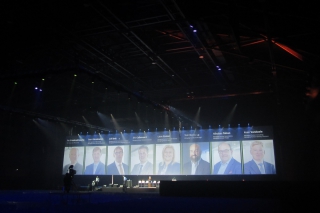ADC, orkestleider tijdens de Belgische nationale conventie van Deloitte