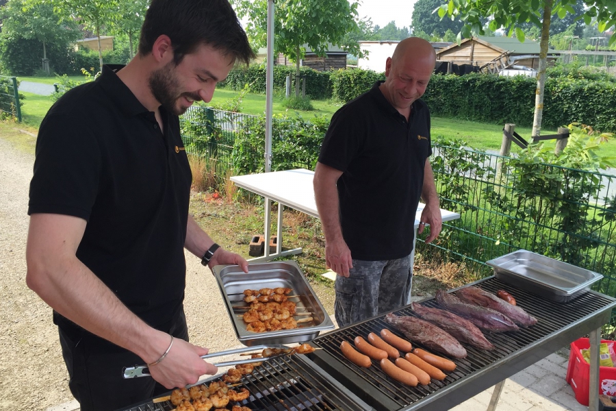 Winterbarbecue erg in trek bij Boeckenberg Sport &amp; Business