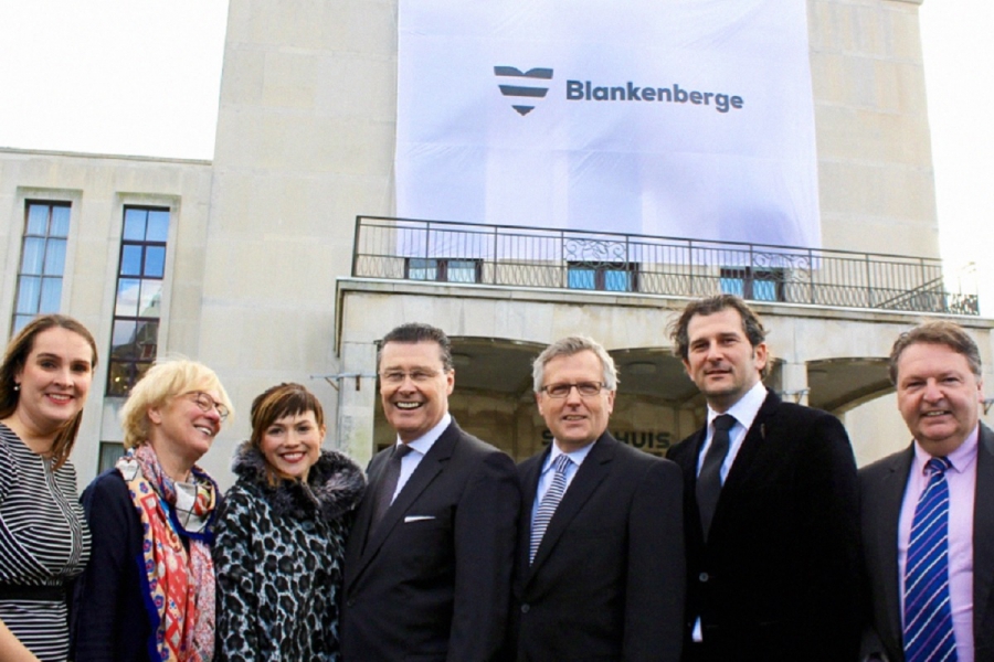 Krekels participe à la présentation du nouveau logo Blankenberge