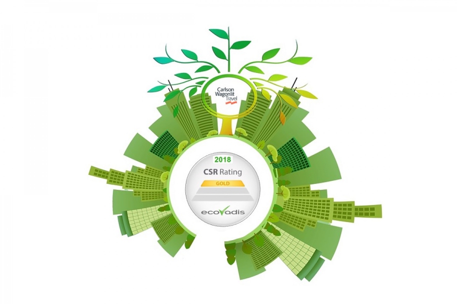 Carlson Wagonlit Travel opnieuw beloond met golden rating van EcoVadis voor haar MVO-programma