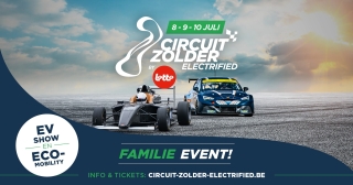 Circuit Zolder presenteert het allereerste volledig elektrische auto- en autosportevenement in België