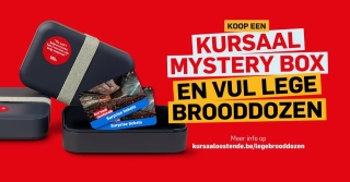 Le Kursaal d’Ostende lance la “Kursaal Mystery Box” au profit de l’action contre les boîtes à tartines vides