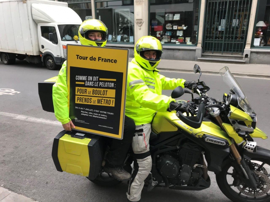 VO Citizen à la tête de la campagne du Tour de France pour Bruxelles Mobilité